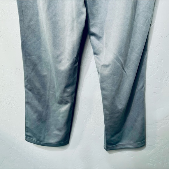 NEW Woman Within High Waisted Straight Cut Trousers Creased Gray Stretch SZ 18 - Picture 7 of 16
